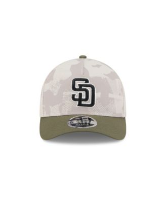 Men's Light Beige/Olive San Diego Padres 2025 Armed Forces Day 9FORTY M-Crown A-Frame Adjustable Hat