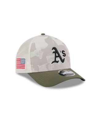 Men's Light Beige/Olive Athletics 2025 Armed Forces Day 9FORTY M-Crown A-Frame Adjustable Hat