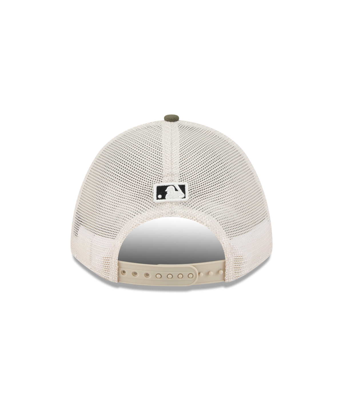 New Era Men's Light Beige/olive Cleveland Guardians 2025 Armed Forces Day 9forty M-crown A-frame Adjustable 