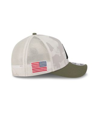 Men's Light Beige/Olive Arizona Diamondbacks 2025 Armed Forces Day 9FORTY M-Crown A-Frame Adjustable Hat