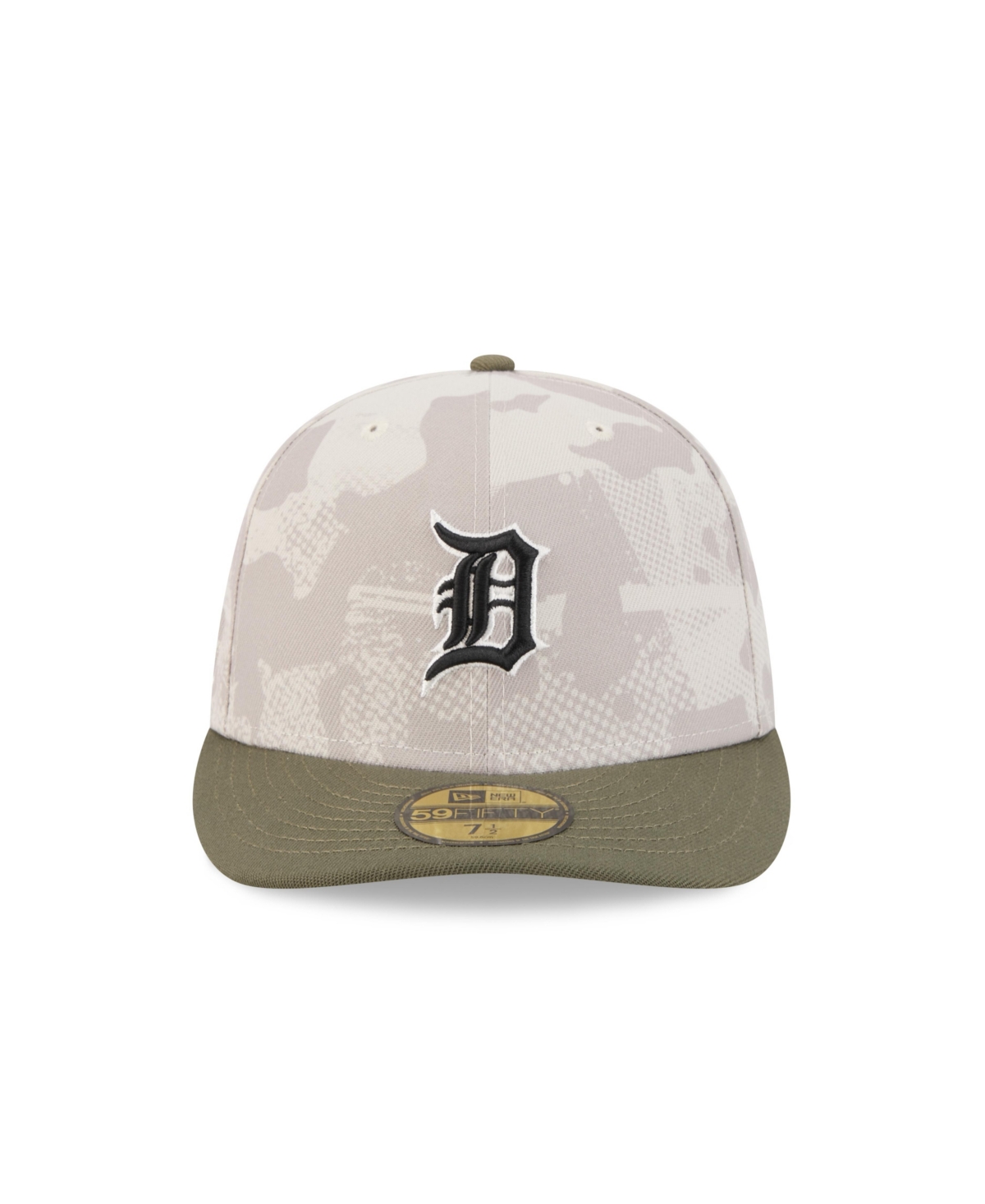 New Era Men's Light Beige/olive Detroit Tigers 2025 Armed Forces Day 59fifty Fitted Hat