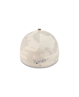 Men's Light Beige/Olive Washington Nationals 2025 Armed Forces Day 39THIRTY Flex Hat