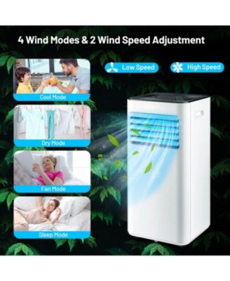 10000 BTU Portable Evaporative Air Cooler Dehumidifier with 24H Timer