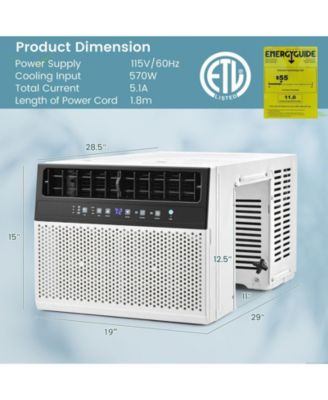 10000 BTU Window Air Conditioner with Handy Remote