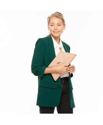 Leather Clutch Bag Nude Clutch Purse Beige Evening Bag Tan Women's Handbag