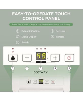 2000 Sq. Ft 32 Pint Dehumidifier with Continuous/Drying/Auto Mode