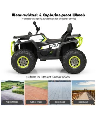 12V Kids Electric 4-Wheeler ATV with 2 Speeds and LED Lights