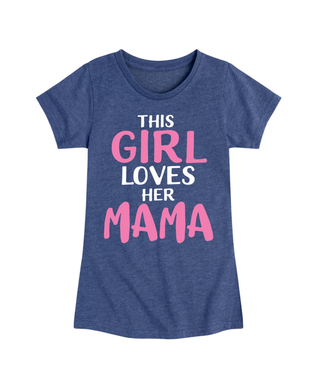 HYBRID APPAREL BIG GIRLS THIS GIRL LOVES HER MAMA GRAPHIC T-SHIRT 