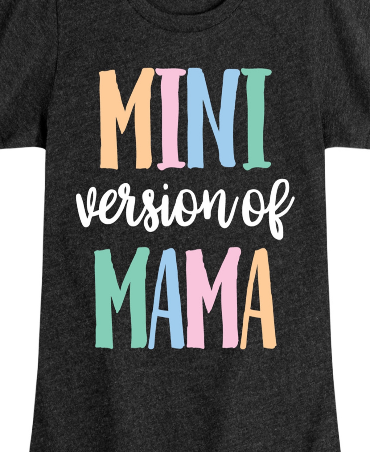 HYBRID APPAREL BIG GIRLS MINI VERSION OF MAMA GRAPHIC T-SHIRT 