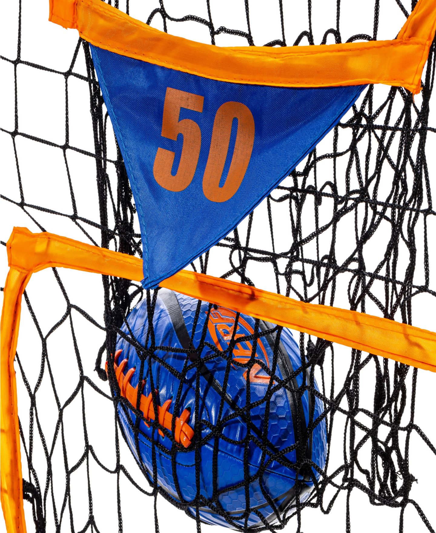 Детская игрушка Franklin Sports Pro Pass Fiberglass Target Toss Net with Football and Stakes, 60" L x 24" W, Ages 6+ — фото 2