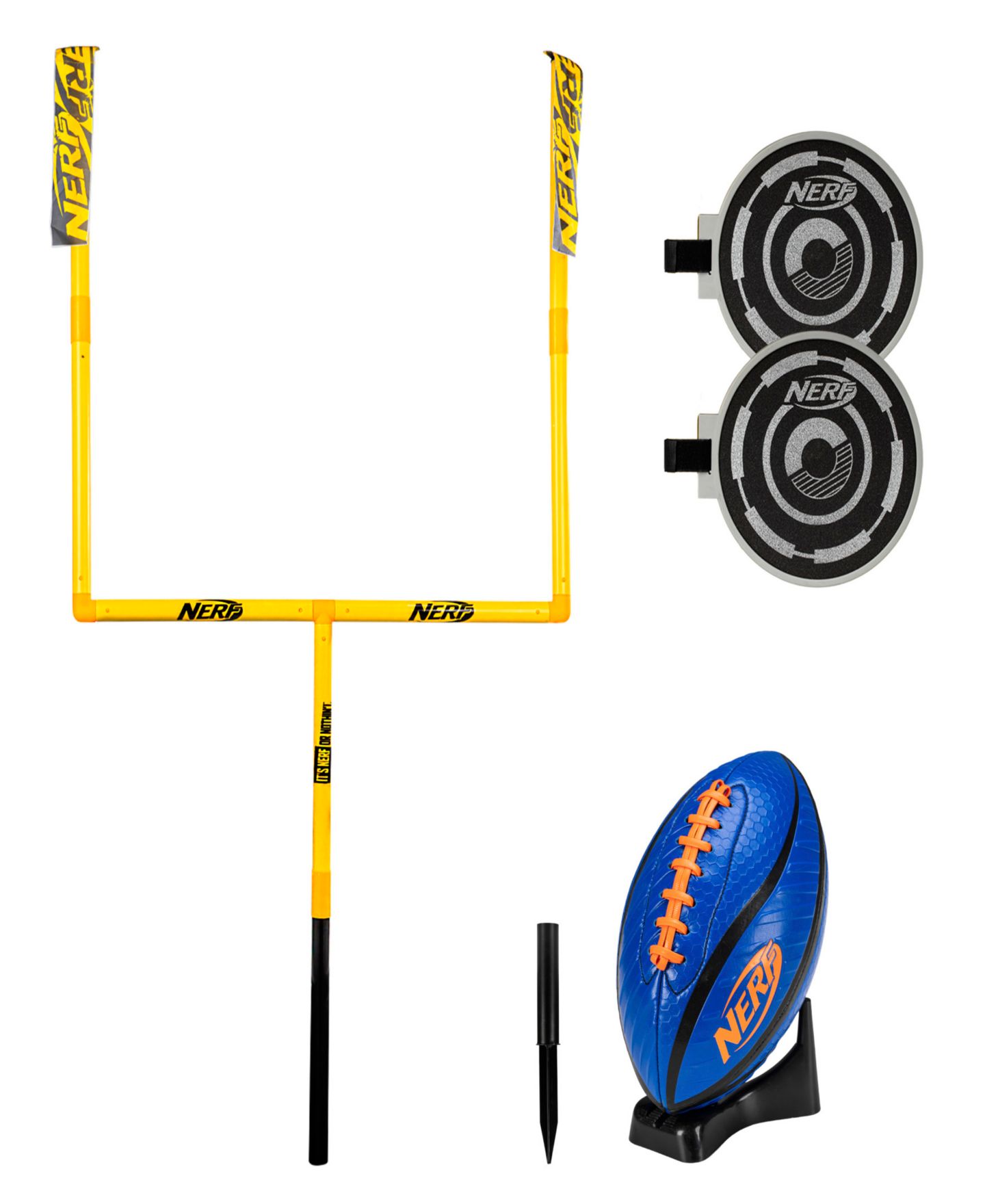 Детские игрушки Franklin Sports Nerf Punt and Pass Football Goal Post Set — фото 1