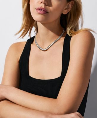 Chevron Snake Chain Necklace