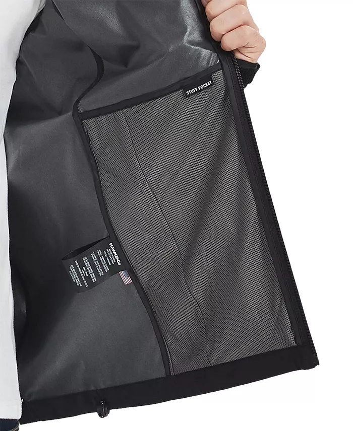 Men's All-Season Lightweight Stretch Hooded Rain Jacket - thumbnail 3