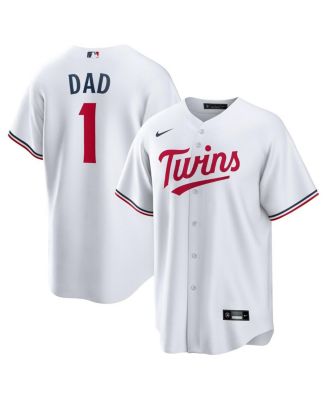 Nike - Men's&nbsp;White Minnesota Twins 1 Dad Home Replica Jersey