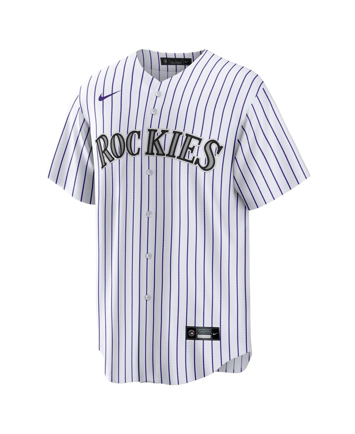Nike Men's White Colorado Rockies 1 Dad Home Replica Jersey