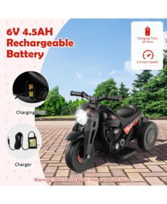 6V Kids Electric Ride on Motorcycle with Bubble Maker and Music