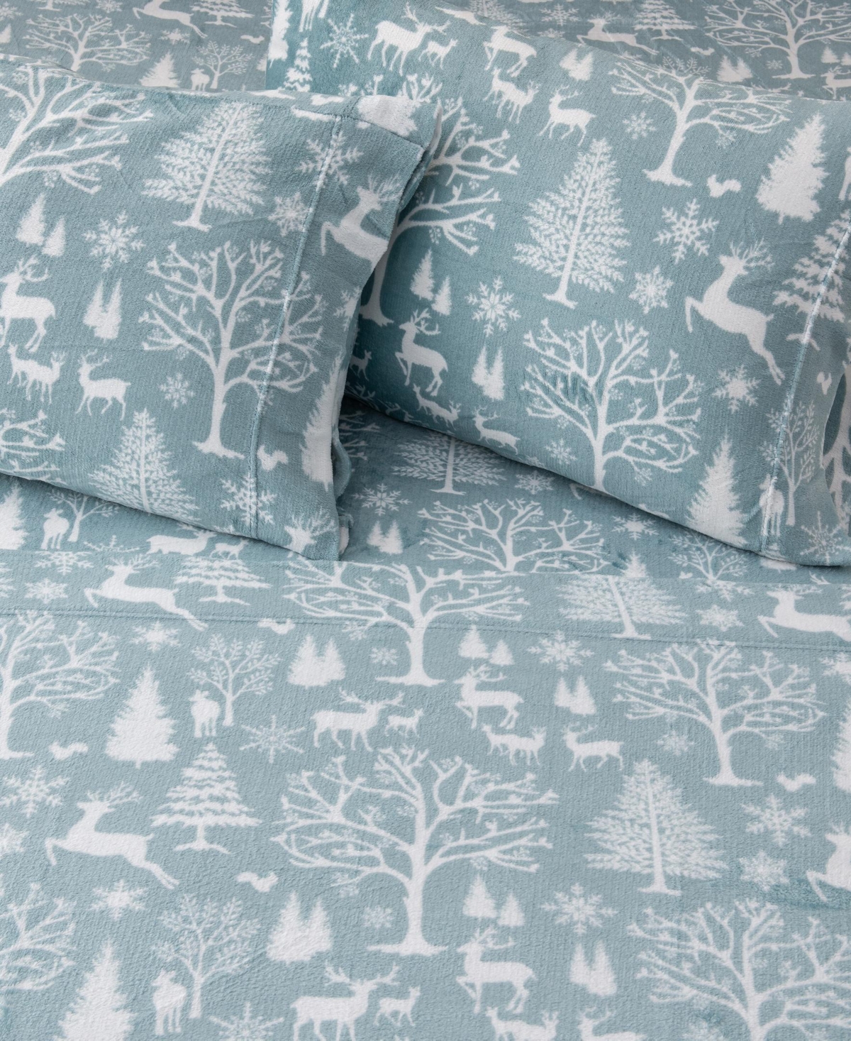 Linery & Co. Ultra-Soft Printed Velvet Plush Sheet Set