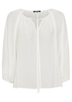 Women's Tie Neck Tunic Blouse