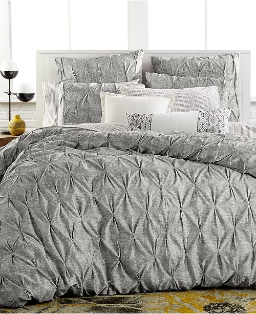Bar Iii Closeout Diamond Pleat Twin Comforter Created For Macy S