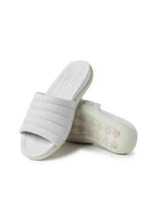 Dearfoams Womens Low Foam Slide Sandal