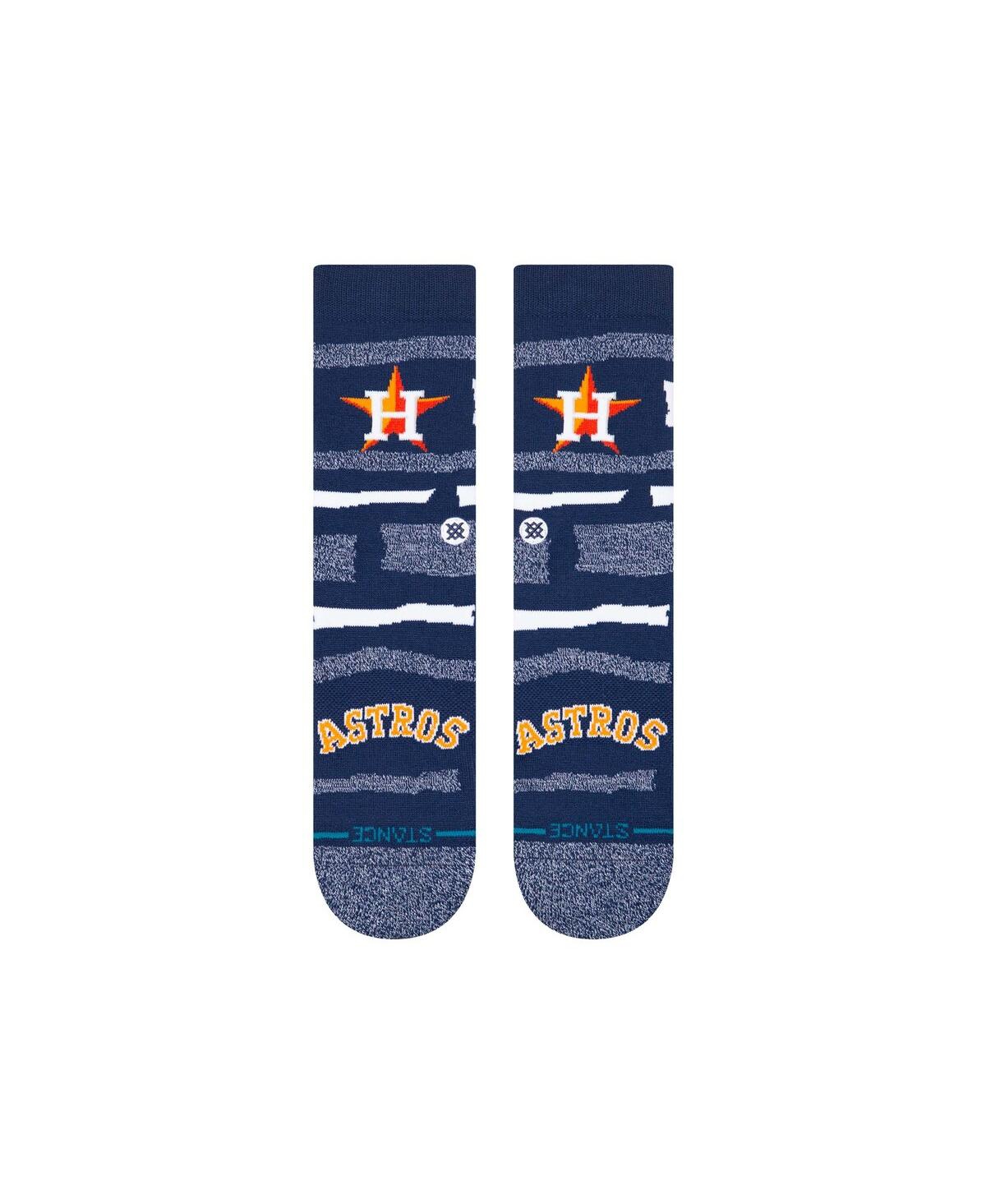 Stance Men's And Women's Houston Astros Squeeze Tri-blend Knit Crew Socks