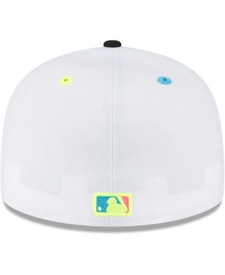 Men's White New York Yankees Neon Eye 59FIFTY Fitted Hat
