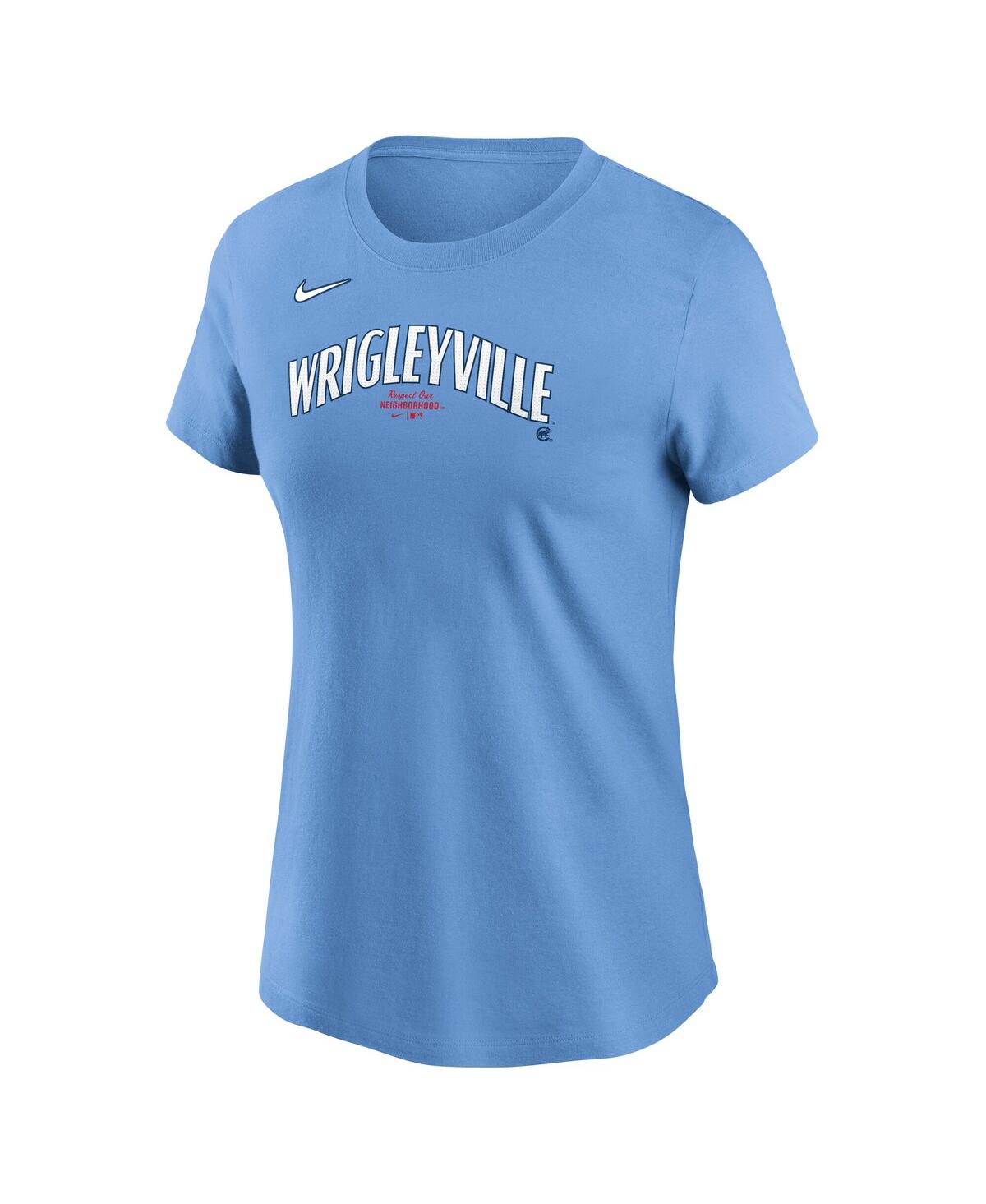 Nike Blue Chicago Cubs City Connect Wordmark T-shirt In Blue