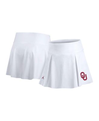 Jordan - Women's White Oklahoma Sooners Tennis Skirt with Shorts