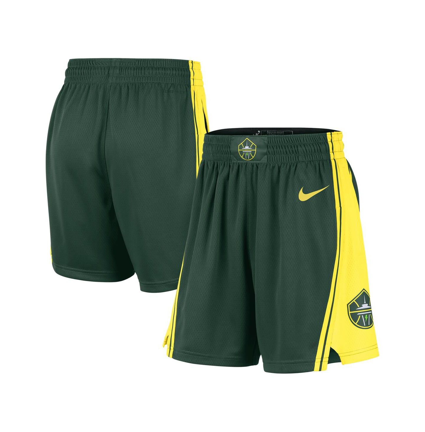 Женские шорты Nike Green Seattle Storm On-Court Victory Performance — фото 1