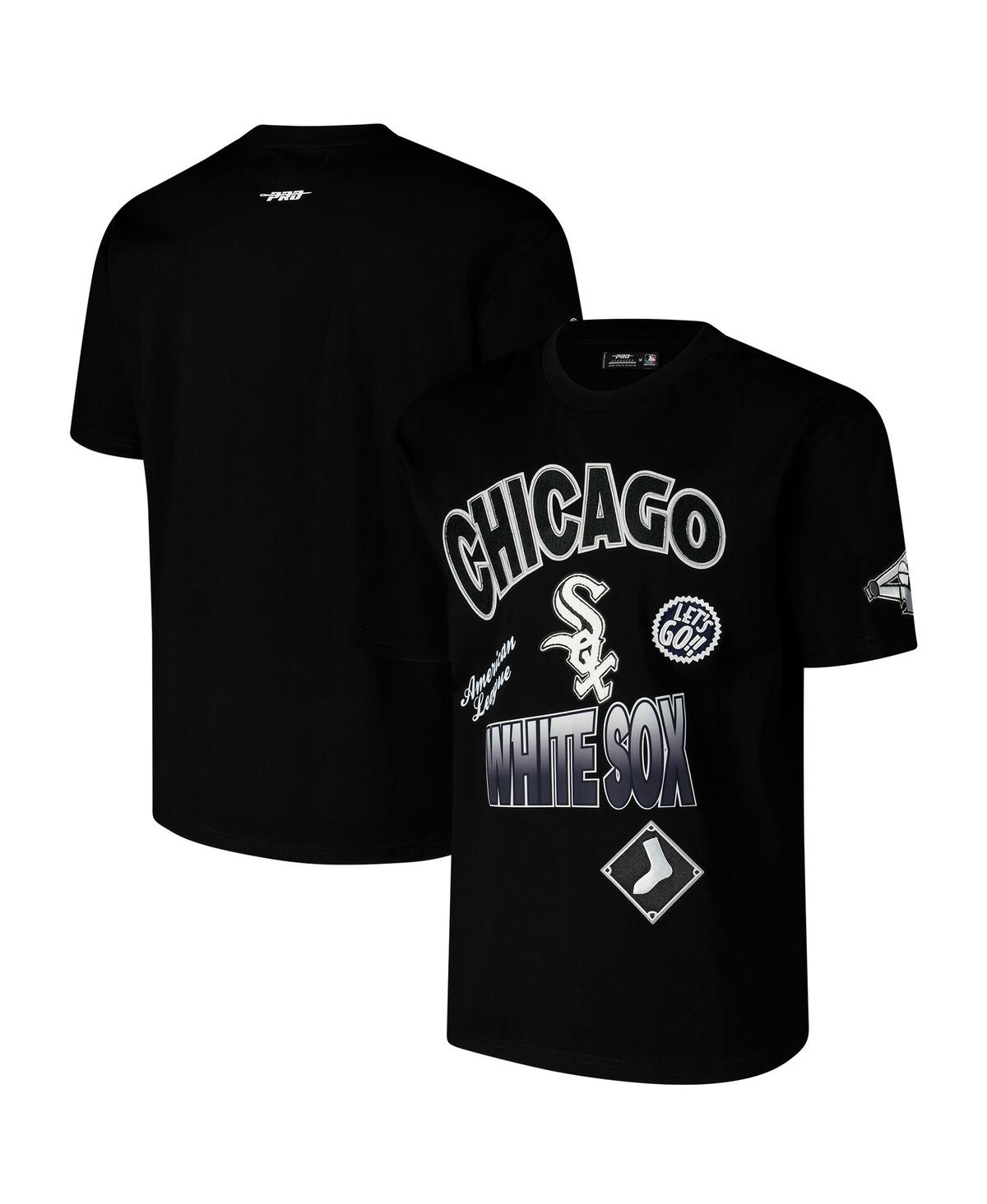 Shop Pro Standard Men's Black Chicago White Sox Turn It Up Dropped Shoulder T-shirt