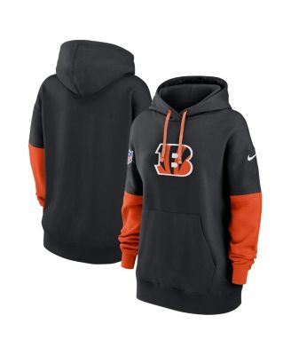 Nike - Women's Black Cincinnati Bengals 2024 Sideline Essential Fleece Pullover Hoodie