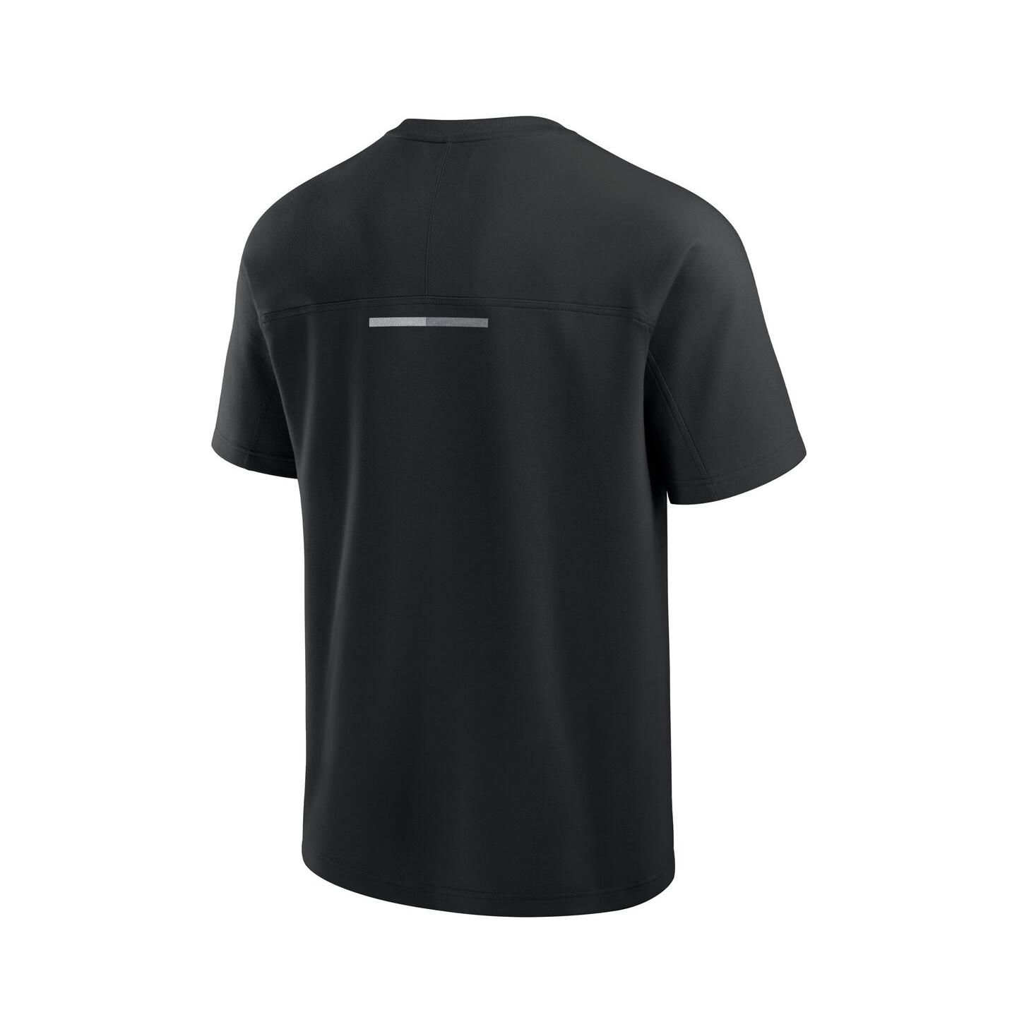 Мужская футболка Fanatics Black Chicago Bulls Flex Tri-Blend — фото 3