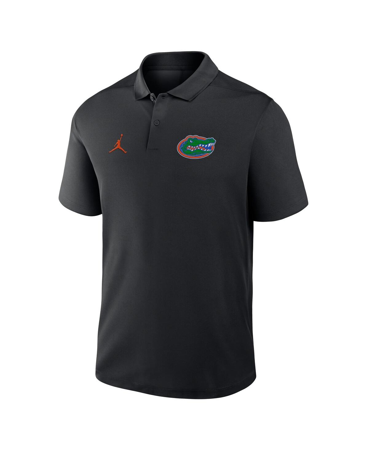 JORDAN MEN'S BLACK FLORIDA GATORS PRIMETIME VICTORY PRIMARY LOGO PERFORMANCE POLO SHIRT 