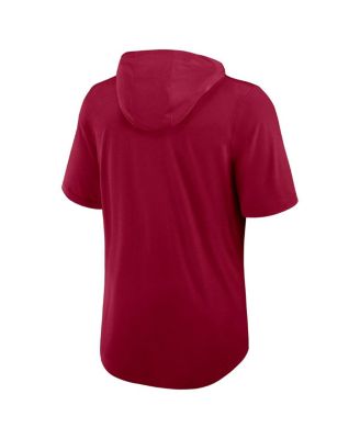 Men's Burgundy Washington Commanders Lockup Tri-Blend Hoodie T-Shirt