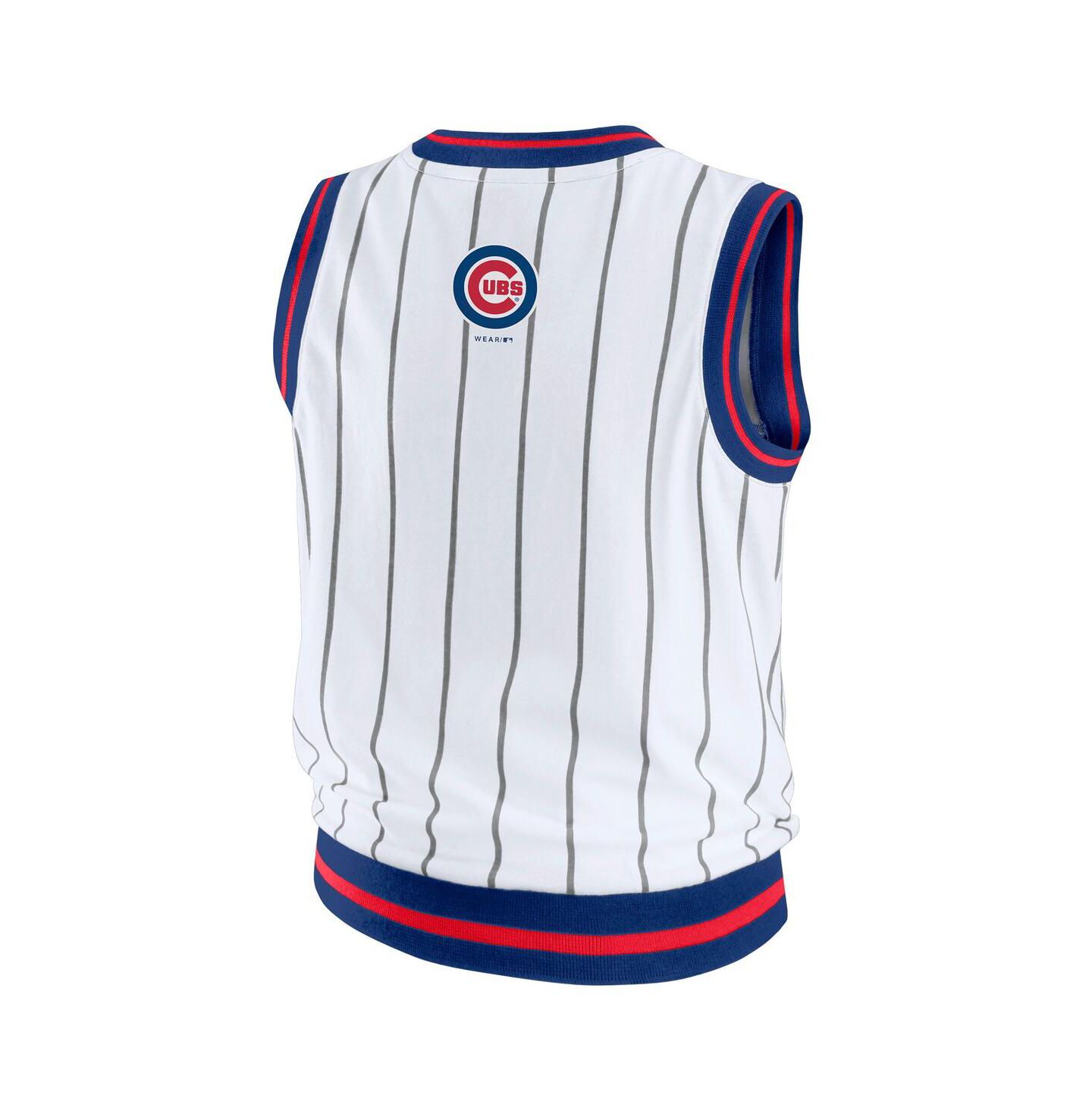 Женский топ WEAR by Erin Andrews White Chicago Cubs Sporty — фото 3