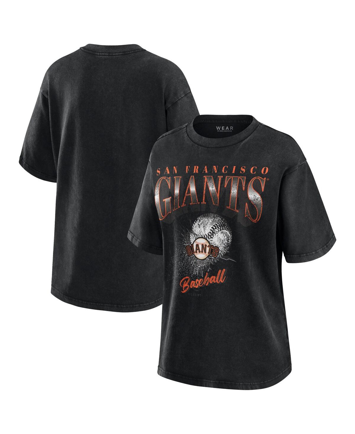 Women's Charcoal San Francisco Giants Boyfriend T-Shirt - Charcoal