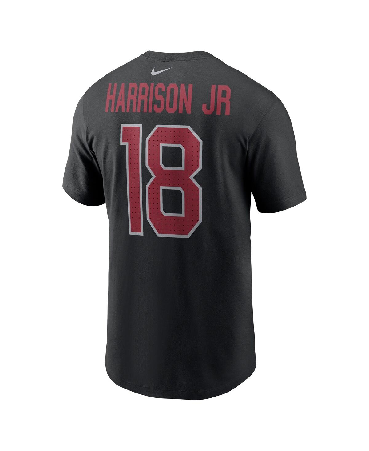 Nike Men's Marvin Harrison Jr. Black Arizona Cardinals Player Name Number T-shirt In Black
