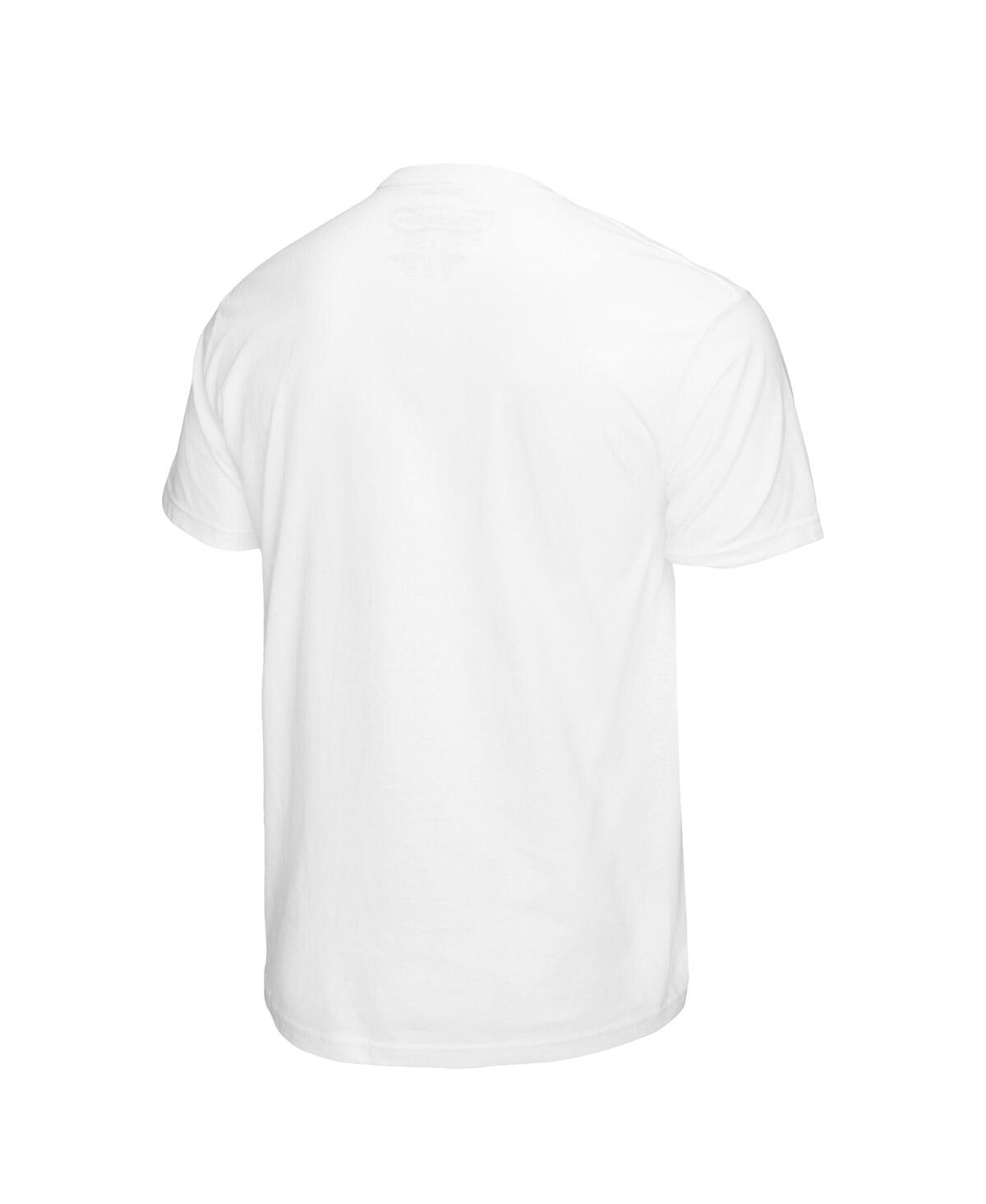Mitchell & Ness Men's Shawn Kemp White Seattle Supersonics Slam Gradient T-shirt In White