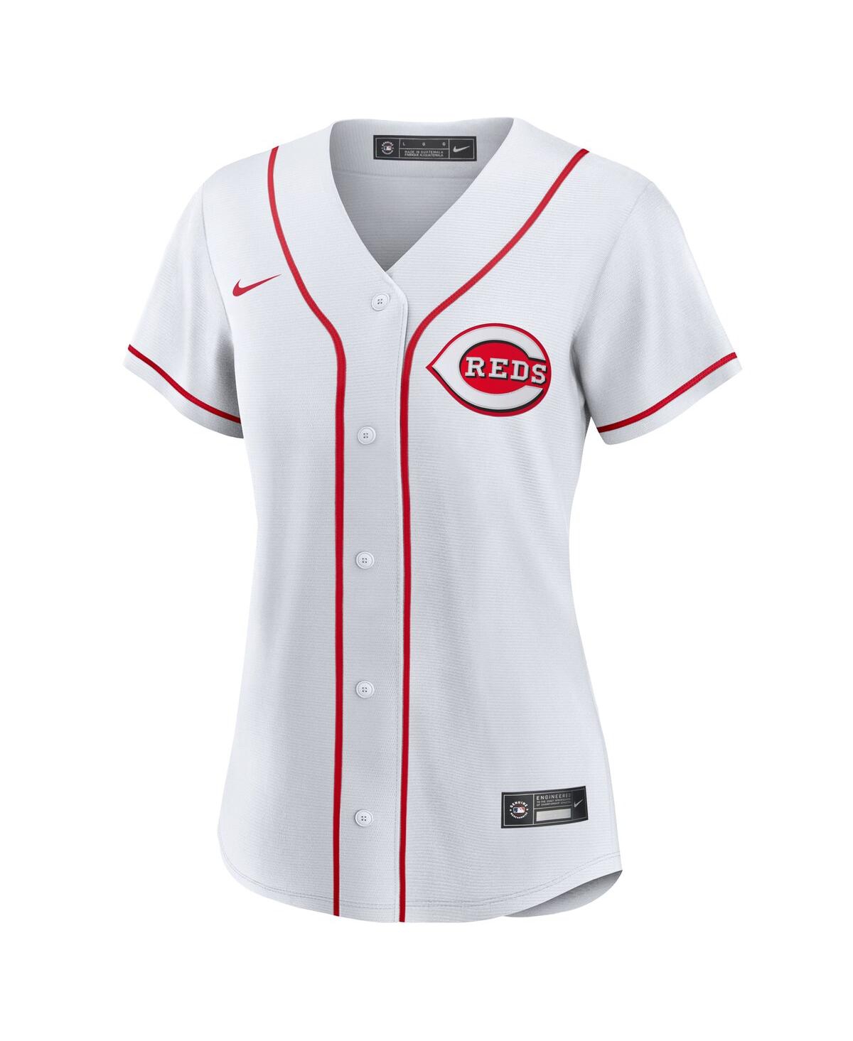 Nike Women's White Cincinnati Reds 1 Bride Home Replica Jersey