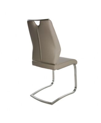 Set of Two Faux Leather Cantilever Chairs for Modern Home and Office Seating