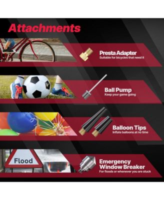 7.4V / 5200mAh Tire Inflator Portable Air Compressor, 150PSI