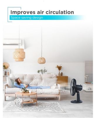 BLACK+DECKER Desk Fan for Home and Office, 12 inch Fan with 3 Speed Settings