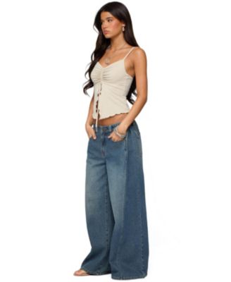 Women's Landon Drawstring Split Front Top