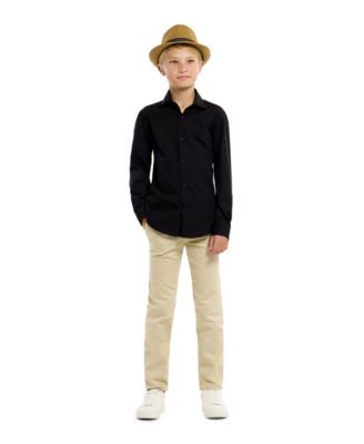 Big Boys Knight Solid Color Shirt