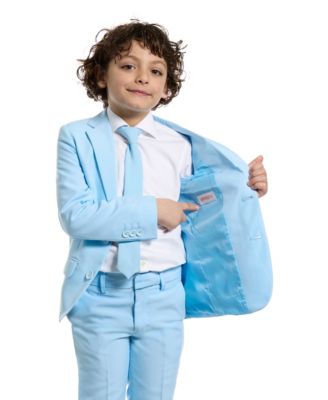Toddler and Little Boys 3-Piece Cool Solid Suit Set
