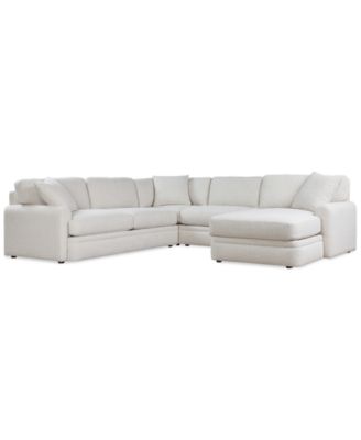 Brendy 4-Pc. Fabric Chaise Sectional, Exclusively at Macy's