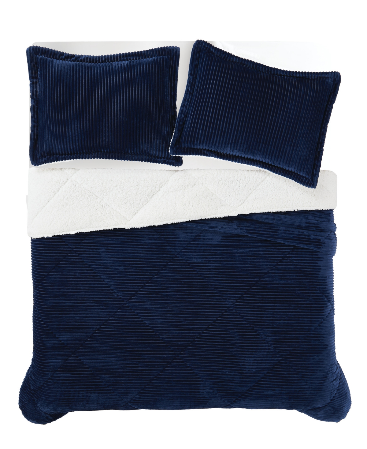 Brooklyn Loom Essential Corduroy 3-Pc. Comforter Set