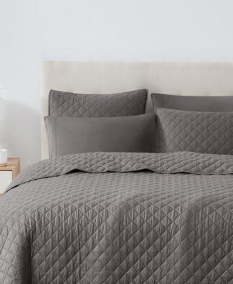 Oversized Cotton Percale 3-Pc. Quilt Set, King