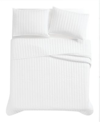 Oversized Cotton Percale 3-Pc. Quilt Set, King