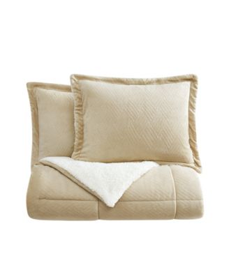 Carved Softness 3-Pc. Comforter Set, Full/Queen